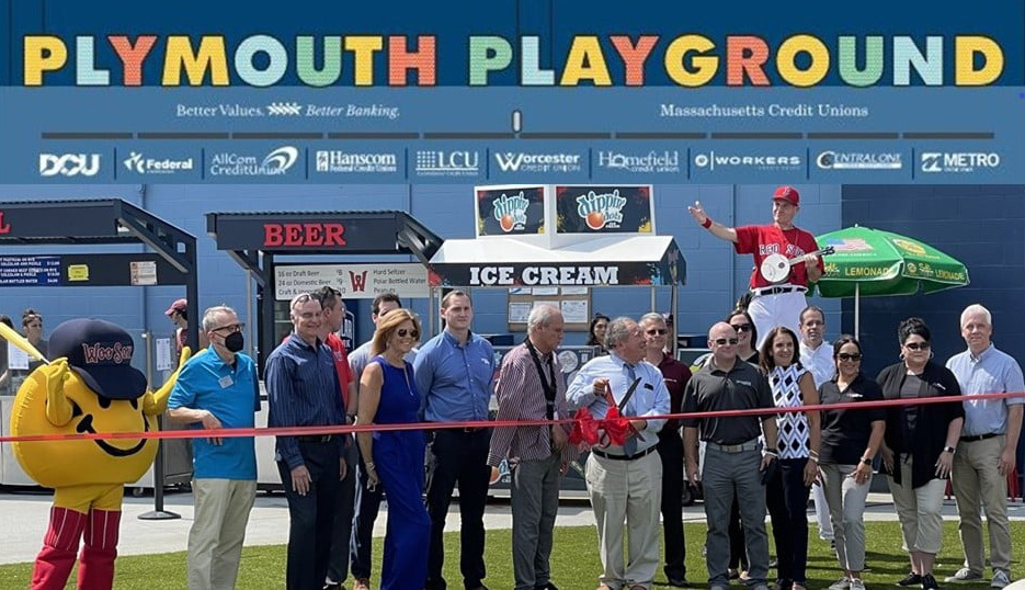 Ribbon Cutting Ceremony for the Plymouth Street Playground