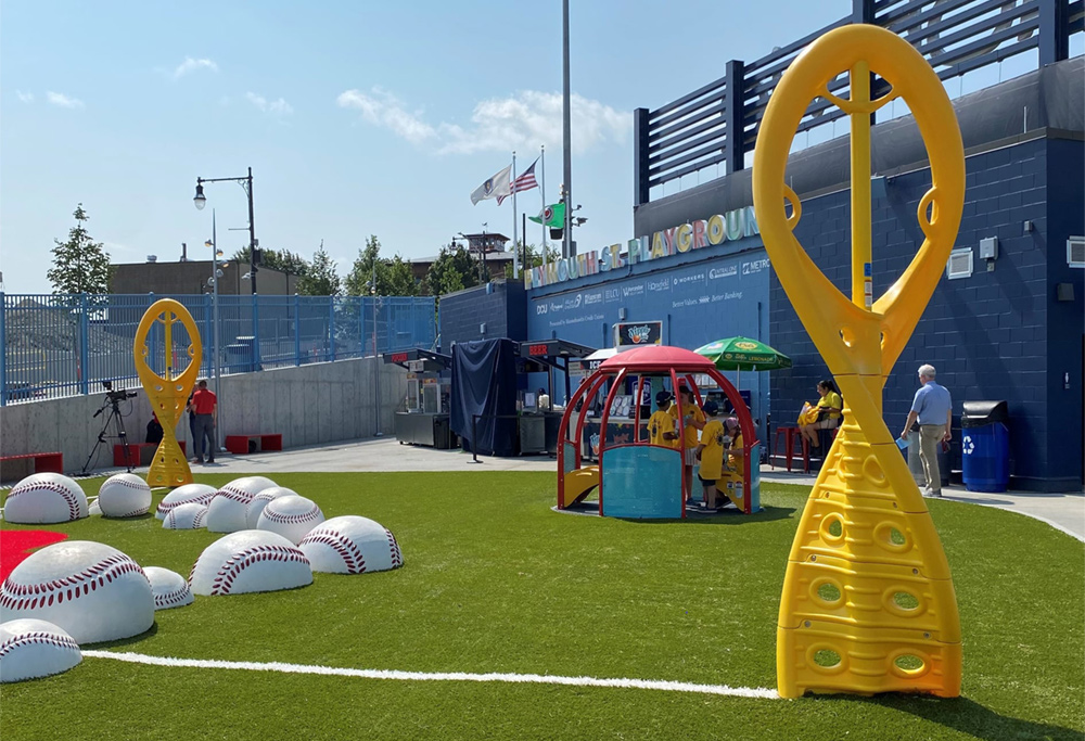 Ribbon Cutting Ceremony for the Plymouth Street Playground